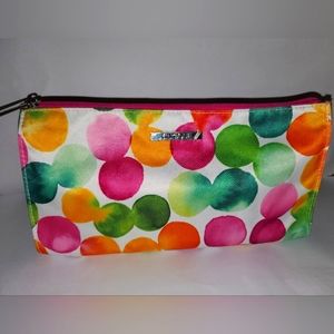 Clinique Satin Multicolored Cosmetics Bag